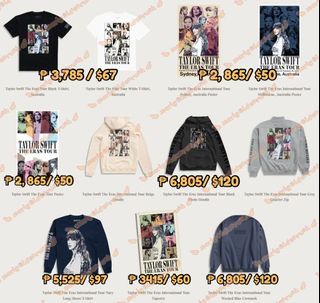 ★ OFFICIAL ★ Taylor Swift The Eras Tour Australia Concert Merch Goods Merchandise T-Shirt Hoodie Pullover Poster Tapestry Quarter Zip Pasabuy Pre-order