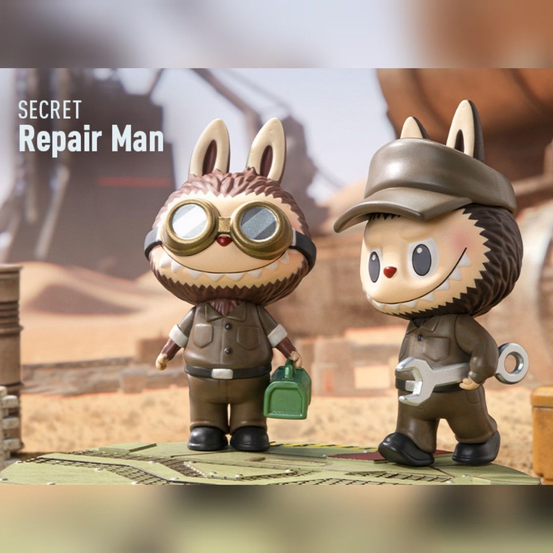 🦾 Pop Mart 盲盒Labubu The Monsters x 橫山宏Ma. K.系列Secret 隱藏款Repair Man 維修師🦾  現貨, 興趣及遊戲, 玩具& 遊戲類- Carousell