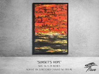 Abstract Painting “Sunset’s Hope”