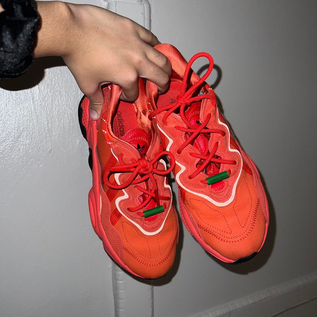 Adidas ozweego orange on feet on sale