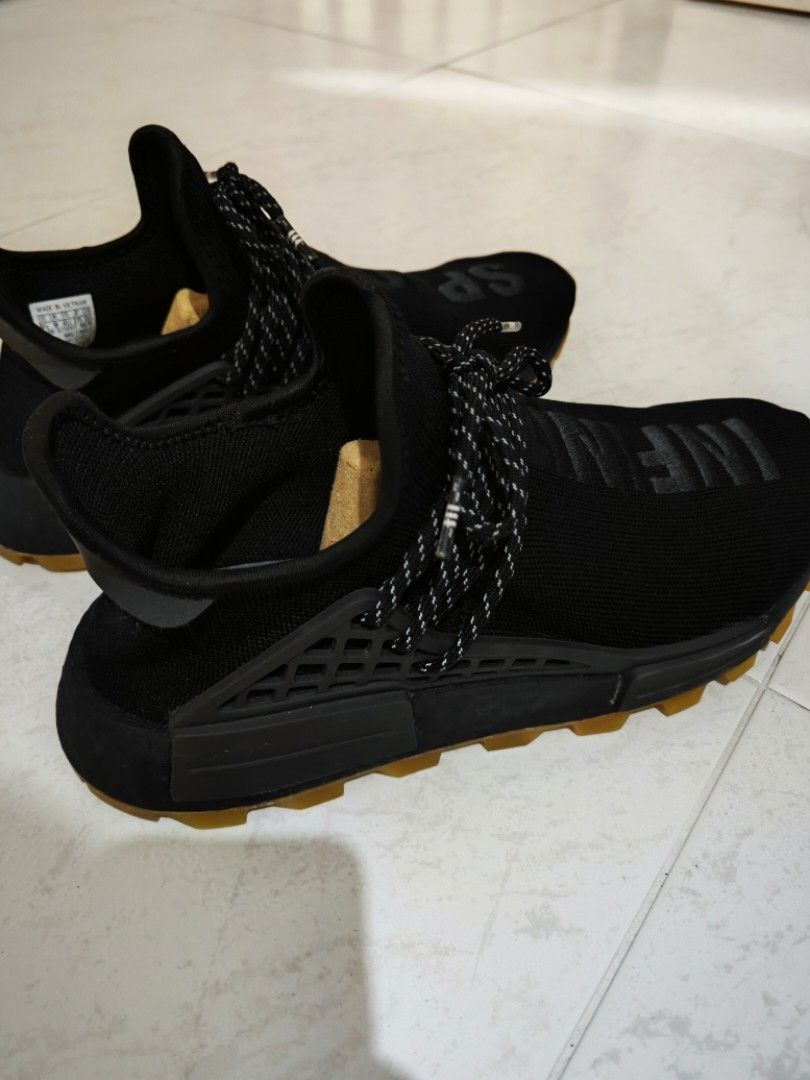 Adidas PHARRELL Hu NMD Black Gum Men s Fashion Footwear Sneakers on Carousell