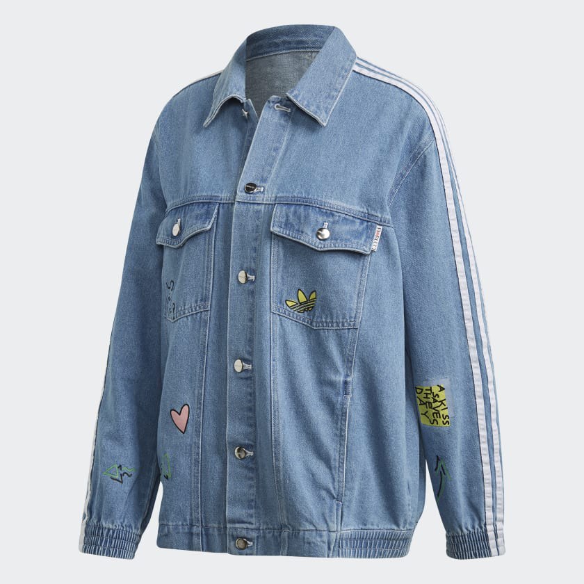 Adidas x Fiorucci Denim Jacket Women s Fashion Coats Jackets and Outerwear on Carousell