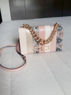 Aldo snake pink bag