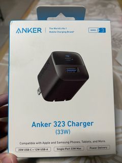 Anker 323 Charger (33 W) 2 Ports (USB C and USB A)