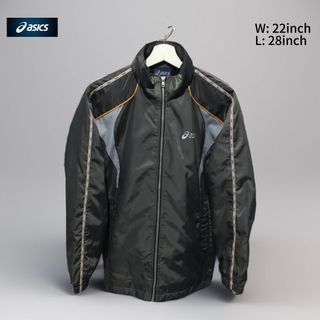 Asics grey windbreaker jacket