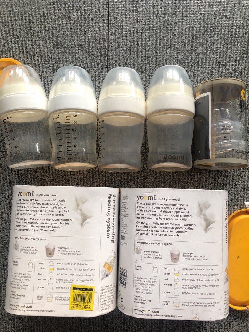 baby bottle (Category: Breastfeeding & Bottle Feeding) located in Manila. Submitted by earlybrd (Listing ID 1296915698, Image 1). Description: take all total of 6 pcs 2 used bottles 2 new bottles 2 new nipples .