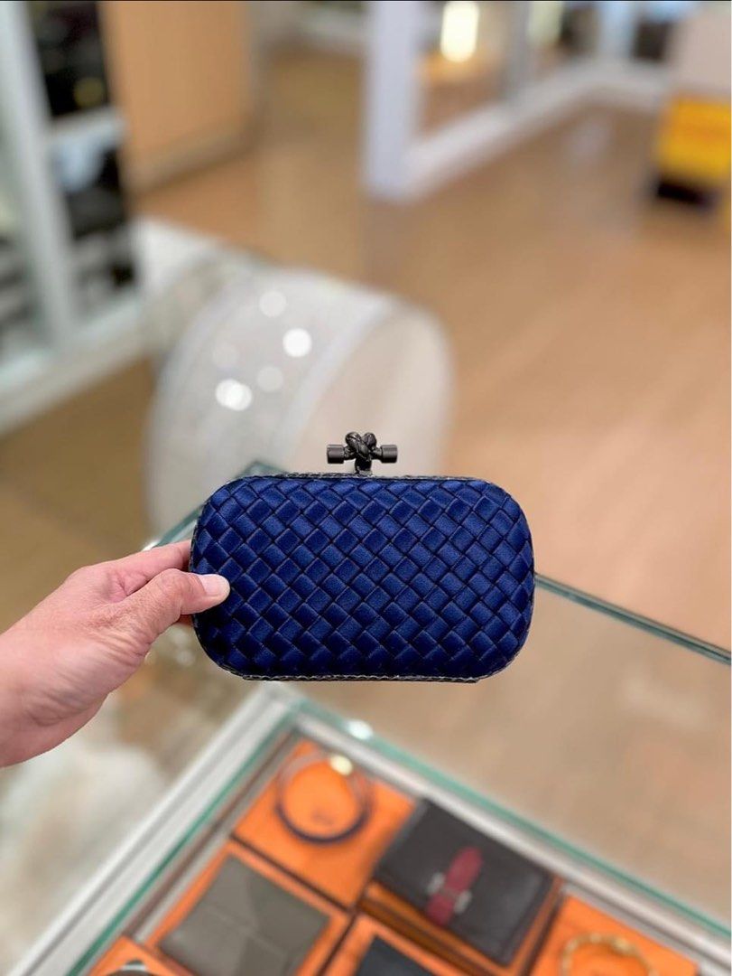 Bottega veneta blue clutch clearance