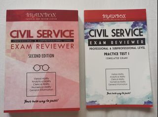 Brainbox Civil Service Exam Reviewer + Simulated Exam Bundle