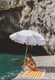 Brand New Sealed Beach Umbrella in Tangerine