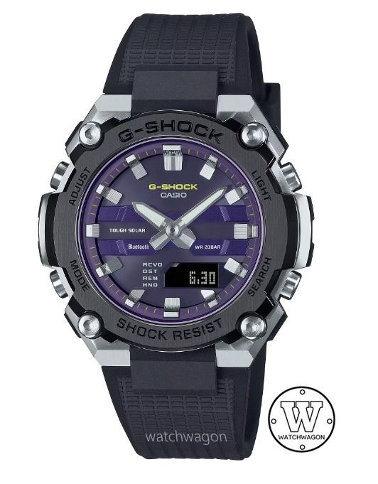 🔥🔥Casio G-Shock G-STEEL GST-B600A-1A6 Purple Dial Compact and