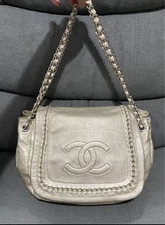 Chanel Metallic Gold Chain Bag-coded