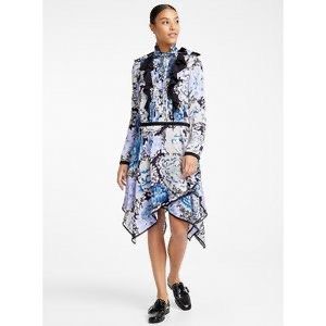 coach pleated dress Tie Neck Balloon Sleeve Pleated Dress The Enchanted Coach, LLC