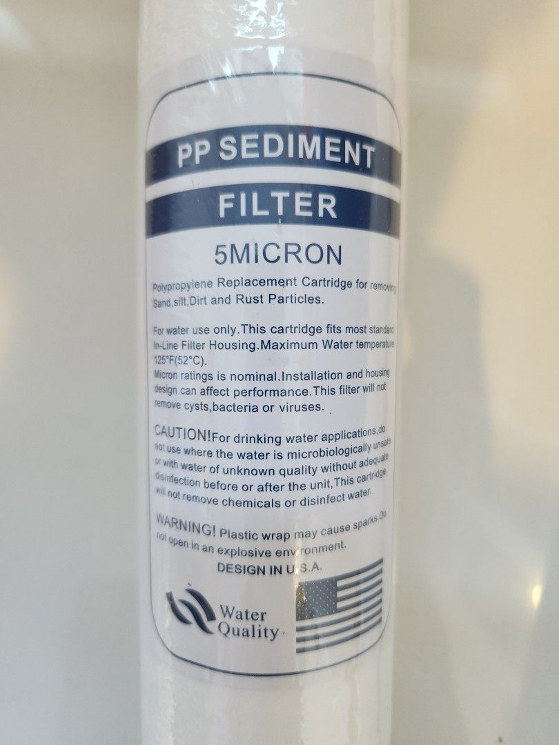 Filter (Category: Homes & Other Pet Accessories) located in Singapore. Submitted by zenproffessor (Listing ID 1296995966, Image 2). Description: 20 inch. 5 Micron.