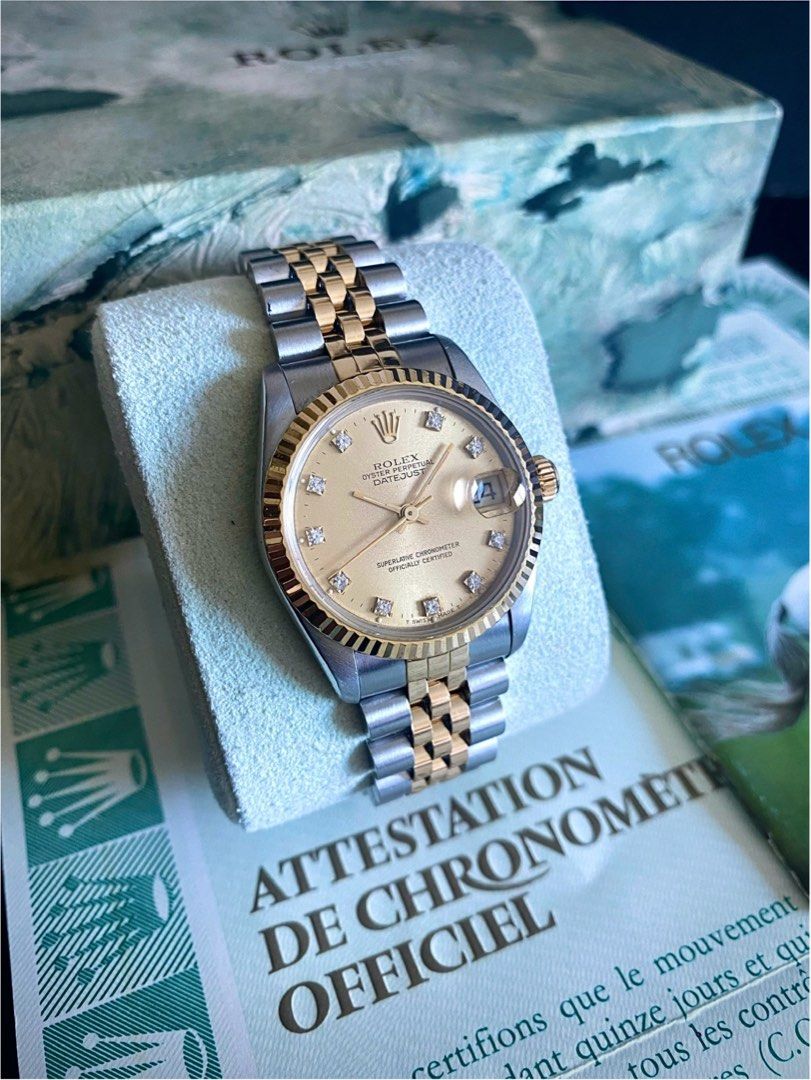 2 tone rolex with diamonds