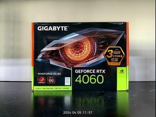 GIGABYTE RTX 4060 WINDFORCE OC DUAL 8GB BNEW FOR SALE !!!!