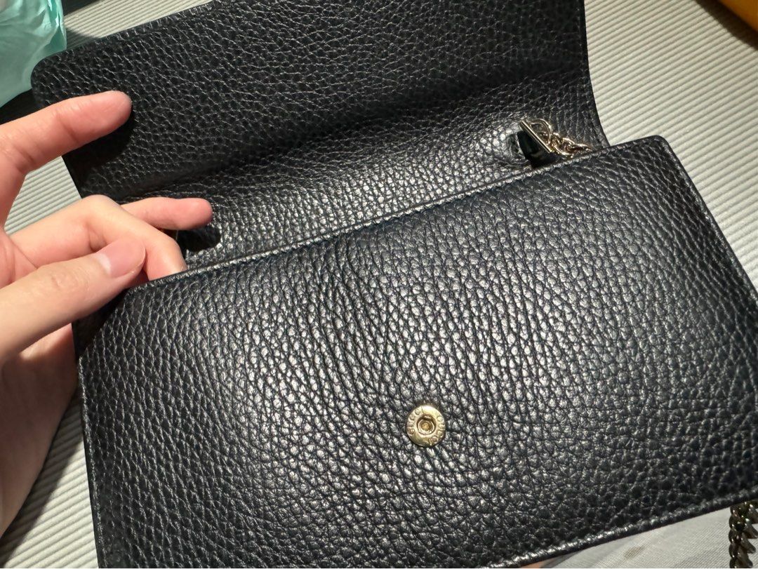 Gucci Icon GG Interlocking Wallet On Chain Crossbody Bag Black Luxury Bags Wallets on Carousell