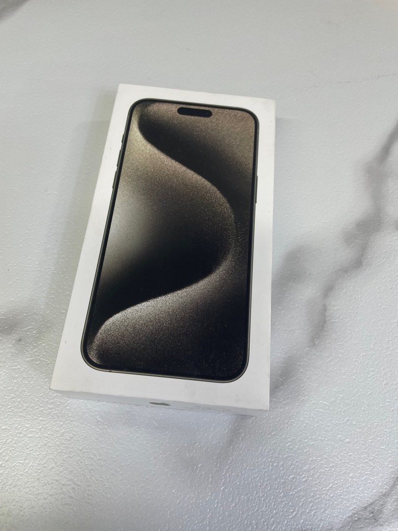 Iphone 15 Pro Max 512gb Black Titanium (Category: iPhone 15 Series) located in San Juan City. Submitted by tanexsulla42 (Listing ID 1296994584, Image 2). Description: We accept trade in Credit card / Home Credit Shipping Meet ups / Delivery Fb page: Ashley & Lyn.