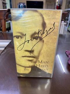 Jose Rizal THE MAN THE HERO THE FILIPINO - Original Vintage VHS - Good Condition - Filipino History / Tagalog Culture Filipiniana Film Movie - Pen Medina / Butch Nolasco