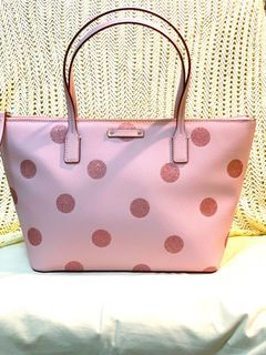 Kate Spade Pink Glitter Tote Bag