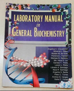 Laboratory Manual in General Biochemistry 2010 C & E Publishing