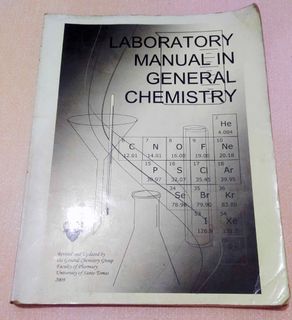 Laboratory Manual in General Chemistry UST 2009