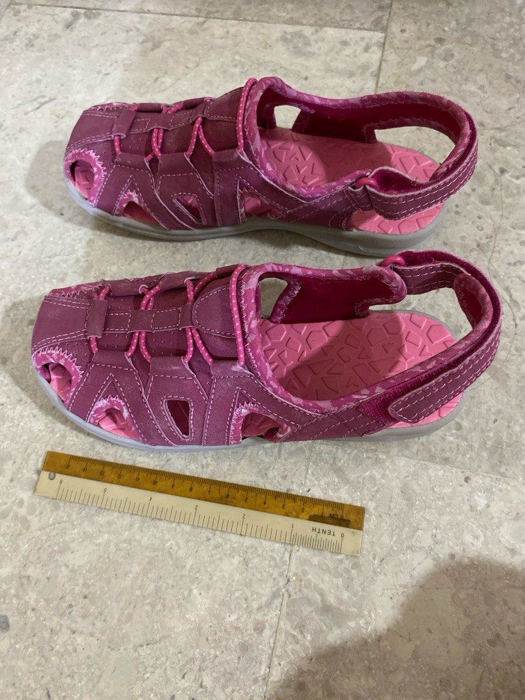 Land s end girl s ruby sandals EU34 6yr cotton floral dress