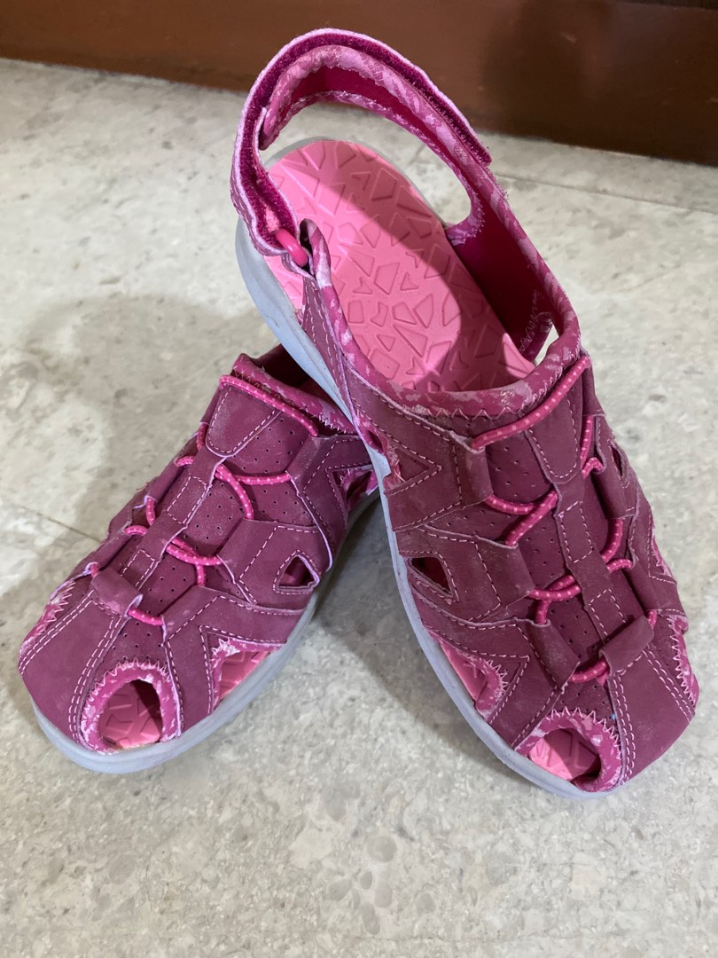 Land s end girl s ruby sandals EU34 6yr cotton floral dress