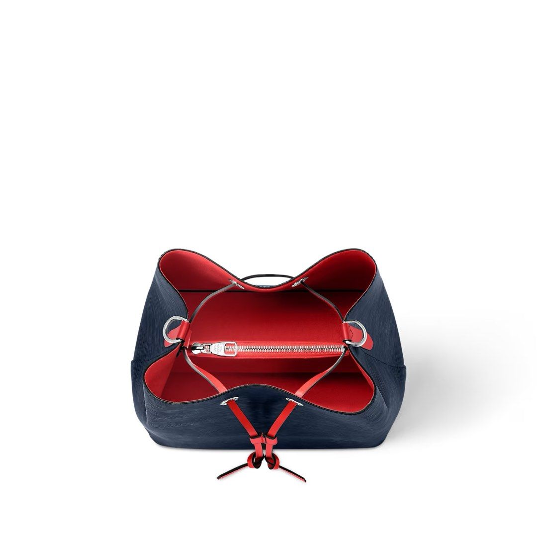 Bucket Bag Navy And Red Louis Vuitton Bag Louis Vuitton LockMe