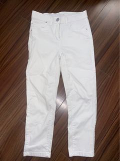 Marks & Spencer White Cropped Pants