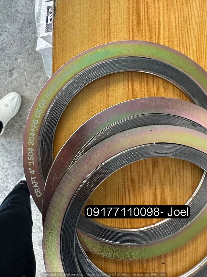 Metal Wound Gasket (Category: Construction & Building Materials) located in Manila. Submitted by joeyroque09 (Listing ID 1296948323, Image 2). Description: Metal Wound Gasket Specs: DN125 (5”) Ansi250 .