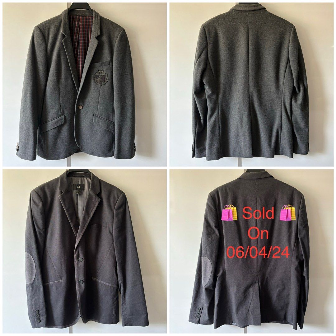 H&m blazer with elbow patches outlet