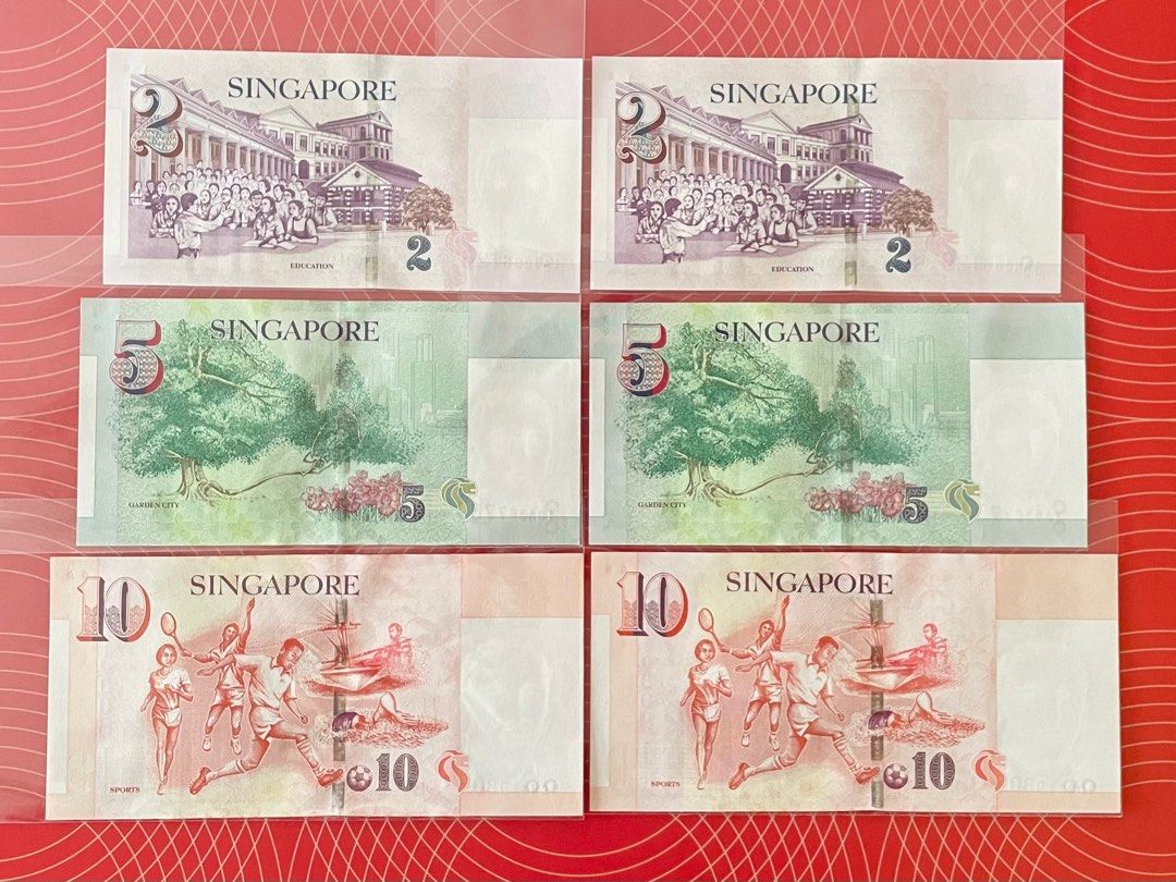 Paper Note Same Less 2 sets Mint $2, $5, $10 Portrait Series Paper Notes - same serial ...