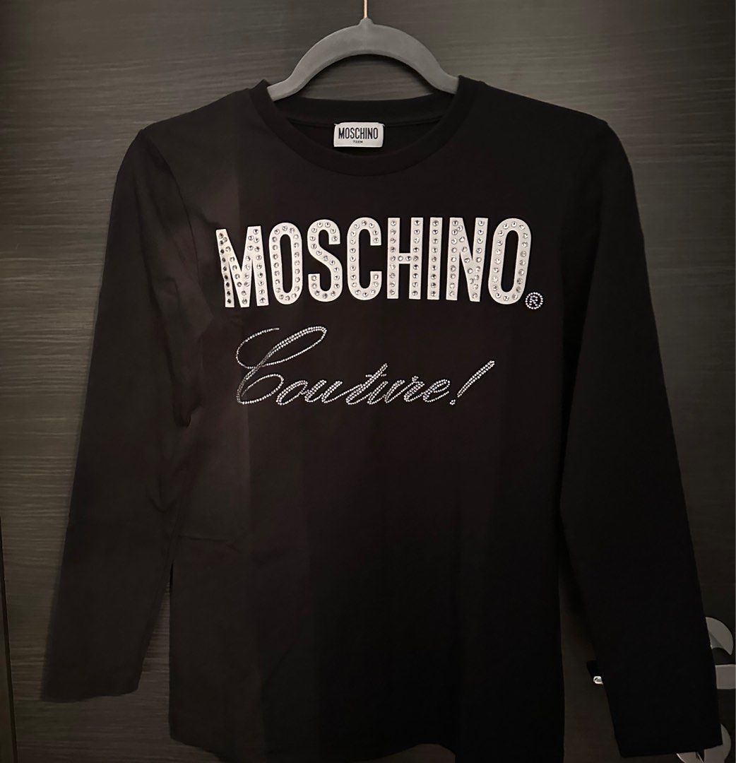 Moschino studded sweatshirt clearance