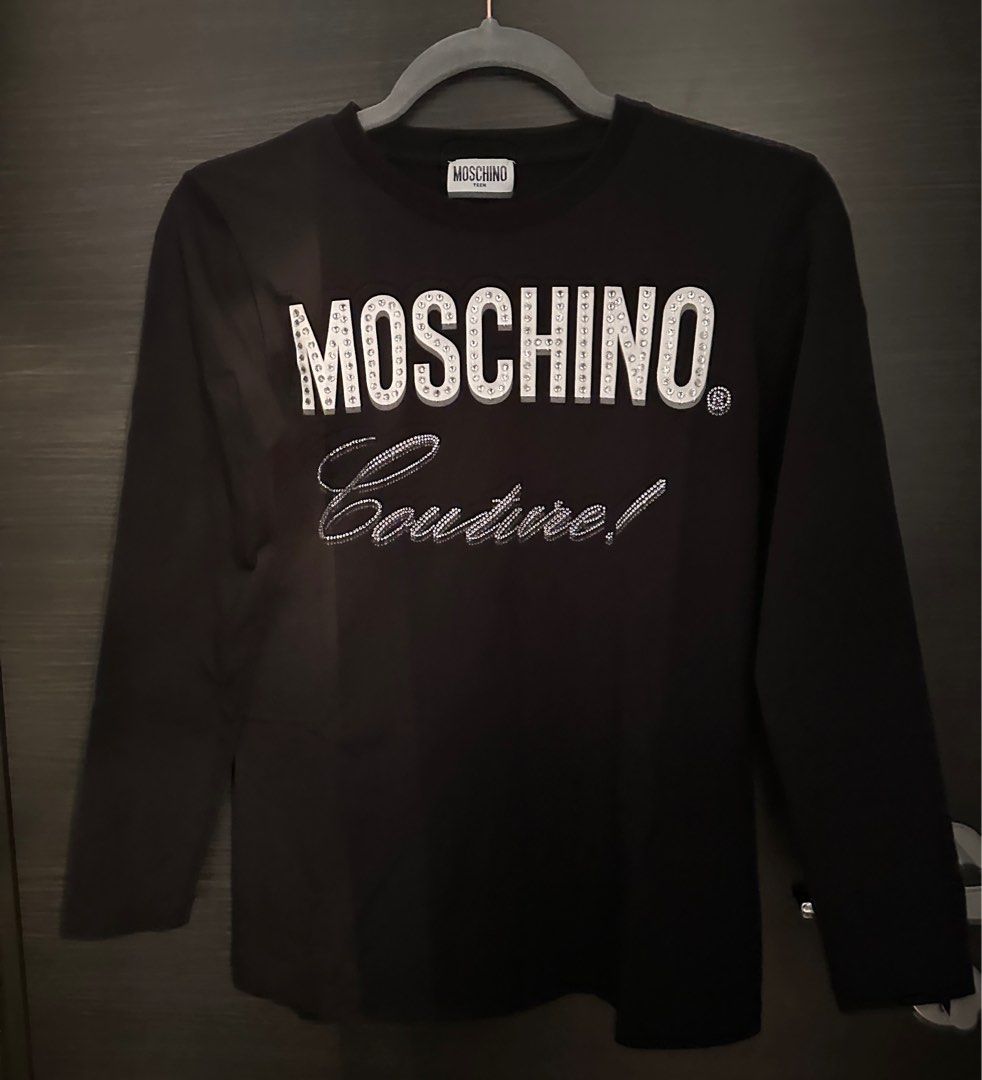 Moschino Studded Logo Sweatshirt Carousell