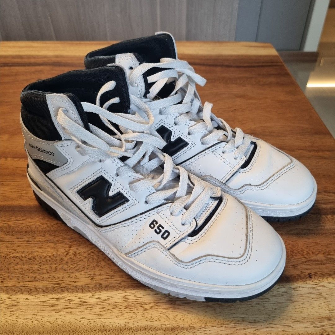 New Balance 650 White Black high top sneakers