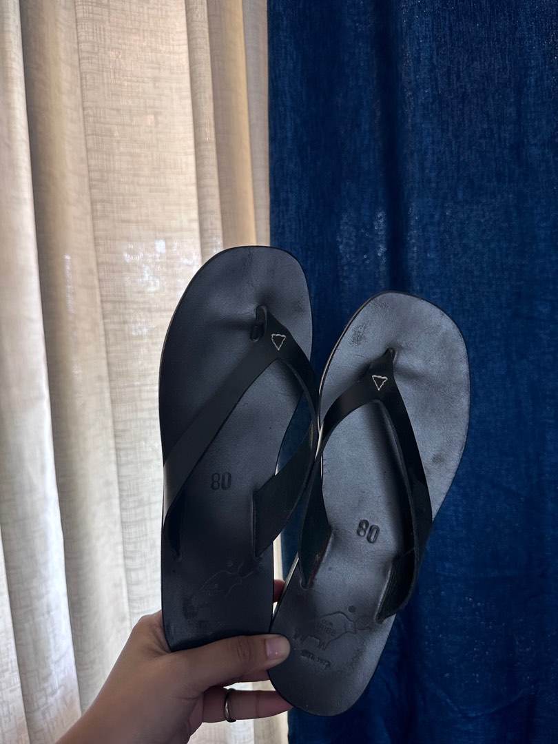 OUR TRIBE PLAIN BLACK SANDALS Women s Fashion Footwear Sandals on Carousell