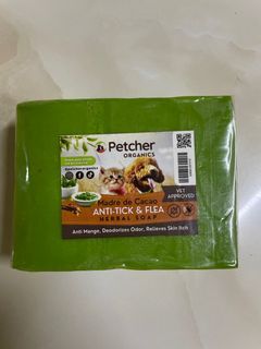 Petcher Organic 135g Madre De Cacao Anti Tick and Flea Herbal Pet Soap Grooming Essentials for Dogs and Cats Anti Fungal Anti Mange Anti Pulgas Anti Garapata Anti Kuto Treatment Lice Remover Reduce Rashes Itchiness