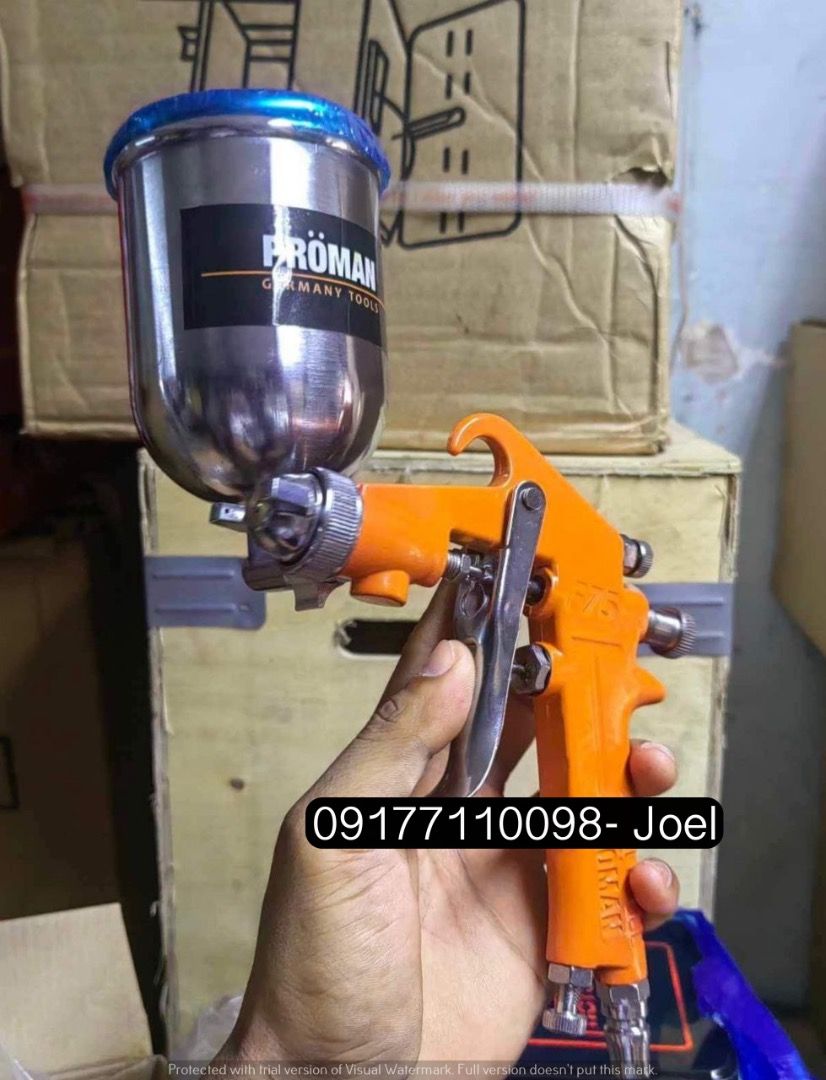 Proman Air Spray Gun (Category: Construction Tools & Equipment) located in Manila. Submitted by joeyroque09 (Listing ID 1296967042, Image 2). Description: Proman Air Spray Gun .