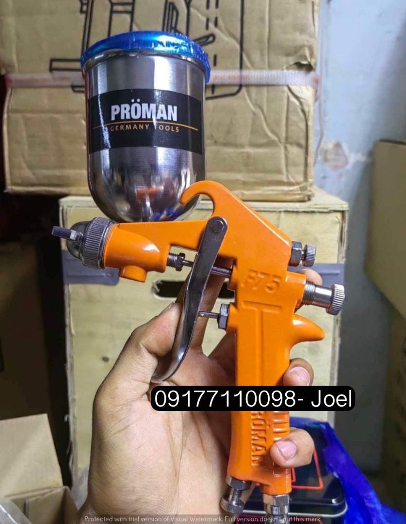 Proman Air Spray Gun (Category: Construction Tools & Equipment) located in Manila. Submitted by joeyroque09 (Listing ID 1296967042, Image 3). Description: Proman Air Spray Gun .