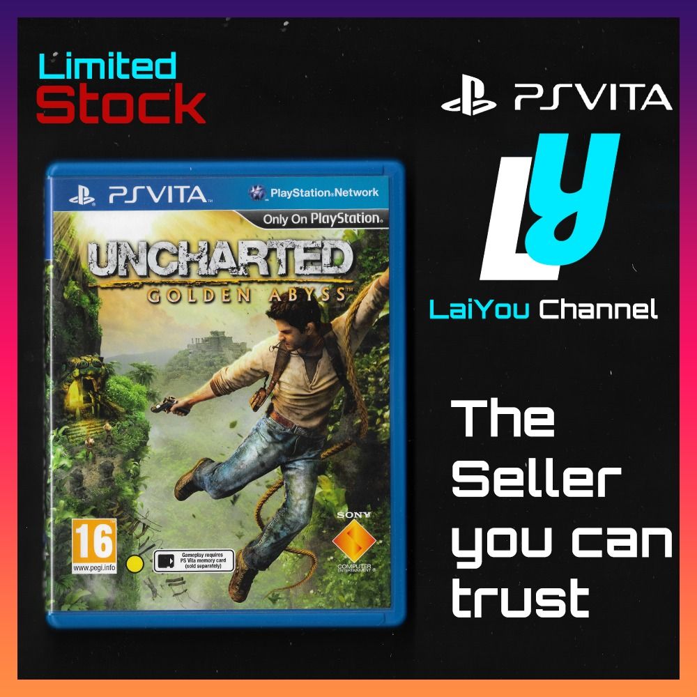 PS Vita Game - Uncharted Golden Abyss Uncharted PS Vita R2 English - PSV  GAME