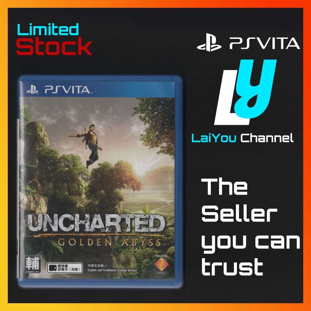 PS Vita Game - Uncharted Golden Abyss Uncharted PS Vita R3 English(Chinese)  - PSV GAME