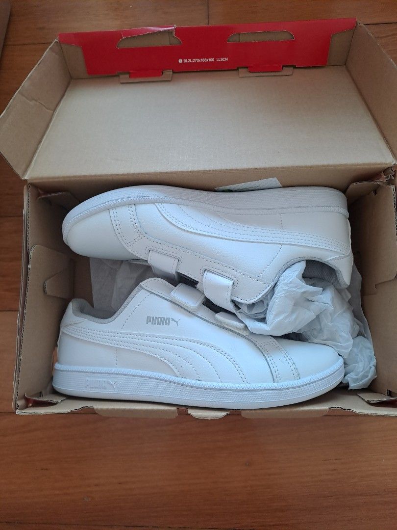Puma white school shoes hotsell