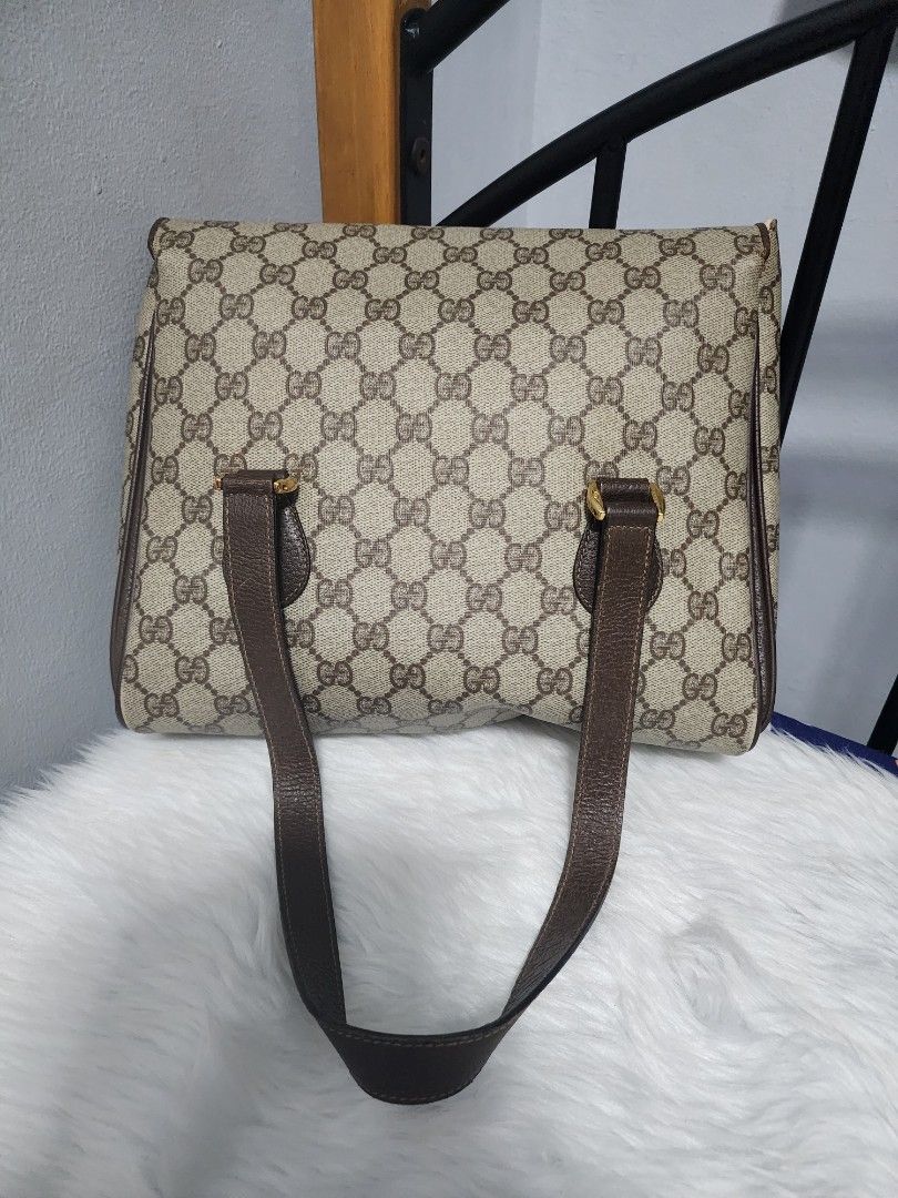 Vintage canvas shoulder bag gucci store
