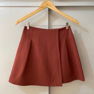 Old Rose Overlap Skirt