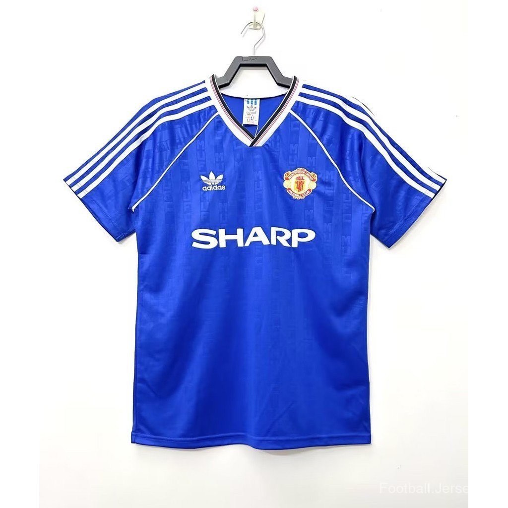 Retro 1988/90 Manchester United Away Jersey, Men's Fashion, Tops