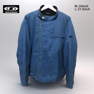 Salomon blue track jacket large