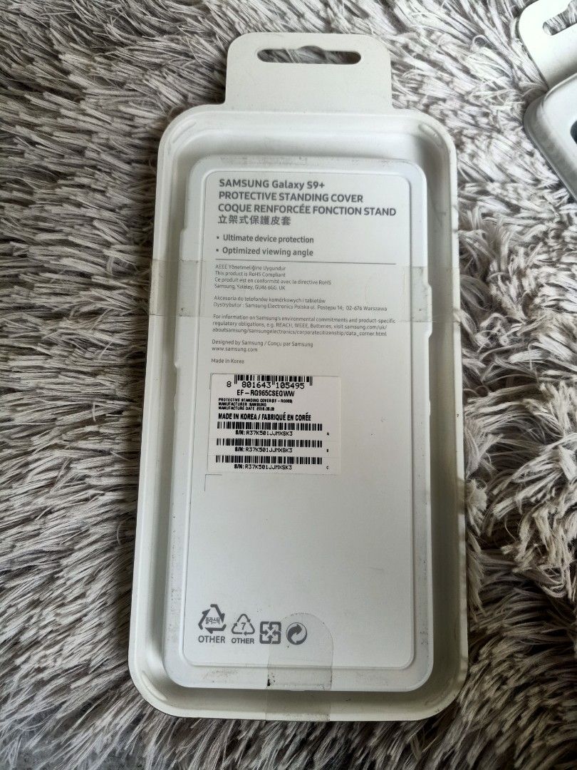 Samsung S9 Plus Protective Standing Cover (Category: Cases & Sleeves) located in Pasig City. Submitted by teppei09 (Listing ID 1296932153, Image 2). Description: Original Samsung case -Ultimate device Protection -Optimizing viewing angle.