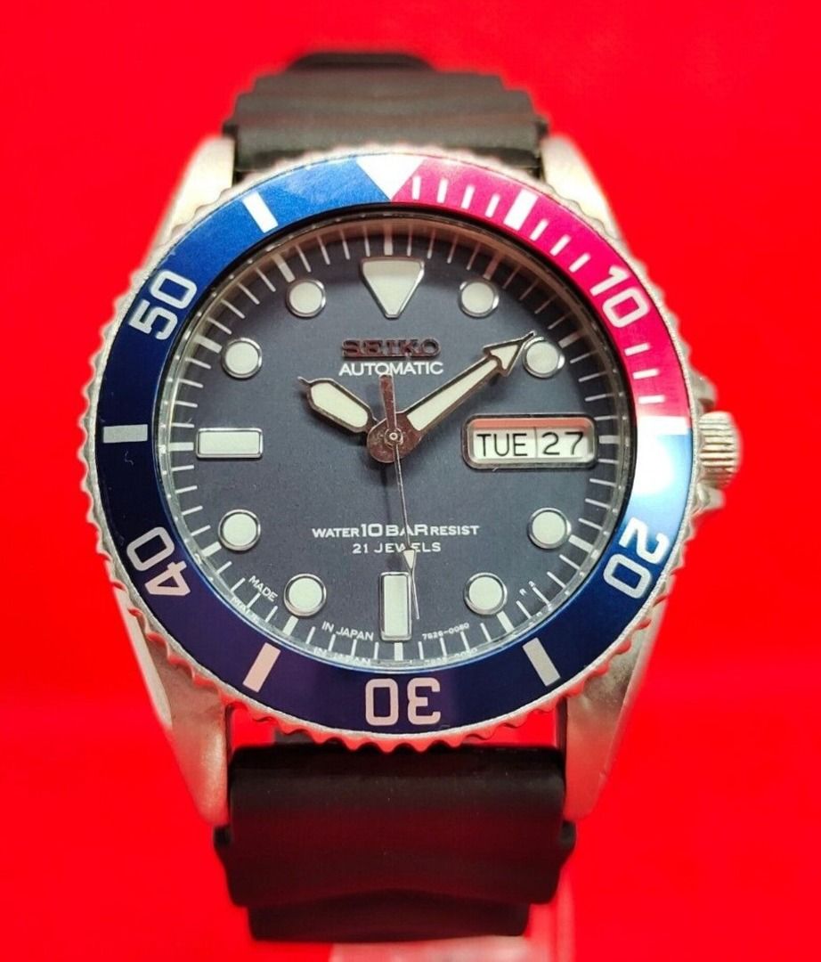 Seiko SKX025 Pepsi Scuba Diver 100M 7S26 0050 21 Jewel Automatic Mens Watch c. March 2002 Men s Fashion Watches Accessories Watches on Carousell
