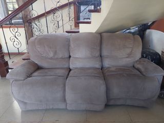 Taupe 3 Seater Reclining Sofa
