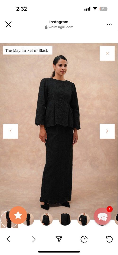 The Mayfair Set in Black Women s Fashion Muslimah Fashion Baju Kurung sets on Carousell